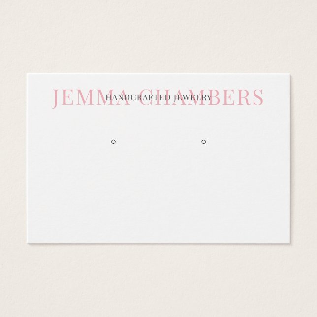 Typographie moderne Boucles d'oreilles Bijoux Cart (Devant)