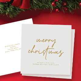 Typographie moderne Carte de Noël