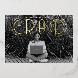 Typographie moderne Faire-part d'obtention d'un di