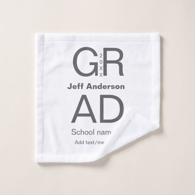 Typographie moderne graduation simple minimum c (Gant de toilette)