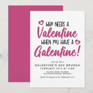 Typographie moderne Invitation de Brunch de la Sai