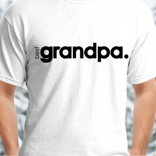 Typographie moderne Meilleur Grand-Père T-Shirt