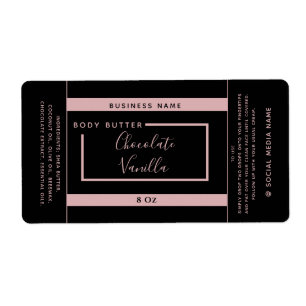 Typographie moderne minimaliste noir étiquette pro