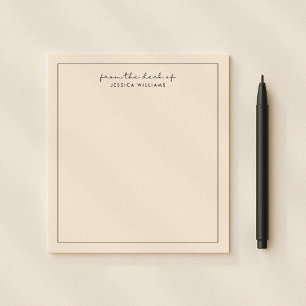 typographie moderne, rose du bureau du bloc-notes