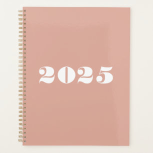 Typographie moderne rose pâle et audacieuse année 