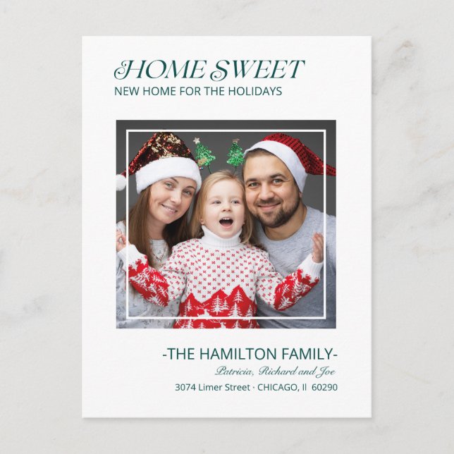 Typographie Noël Moving Faire-part Photo (Devant)