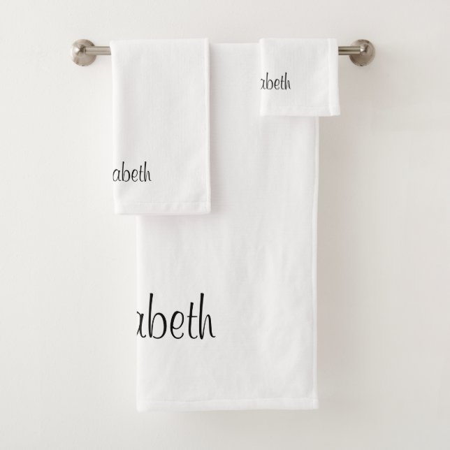 Typographie personnalisée Noms Modèle noir blanc (En situation)