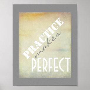 typographie poster pratique rendre parfait