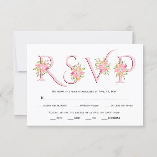 Typographie rose vierge et roses roses rose carte 