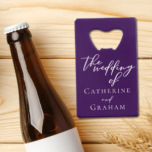 Typographie royale violette Mariage personnalisé