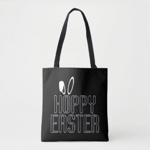 Typographie simple de Pâques Hoppy Sac fourre-tou