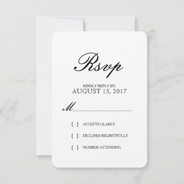 Typographie simple et élégante Kraft papier carte  (Devant)