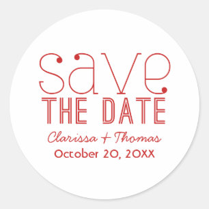 Typographie tendance Enregistrer les stickers Date