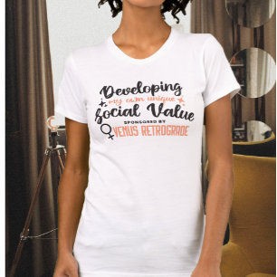 Typographie Vénus mignonne T-shirt