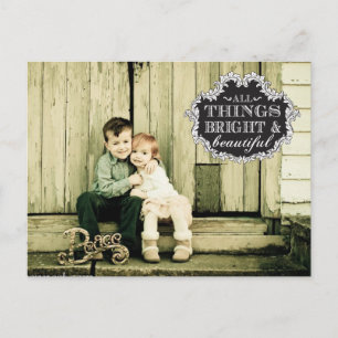 Typographie vintage Noël Noël Noël Photo Carte pos