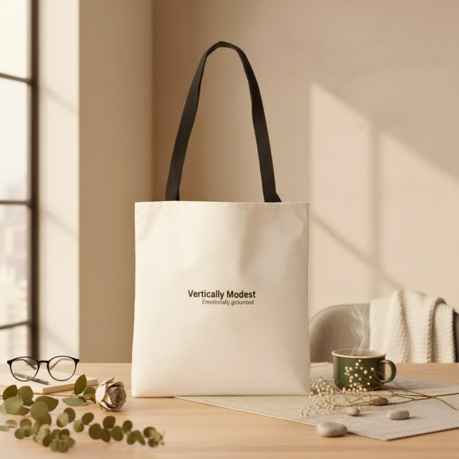 Typography funny humor cute fun quote  tasche (Von Creator hochgeladen)