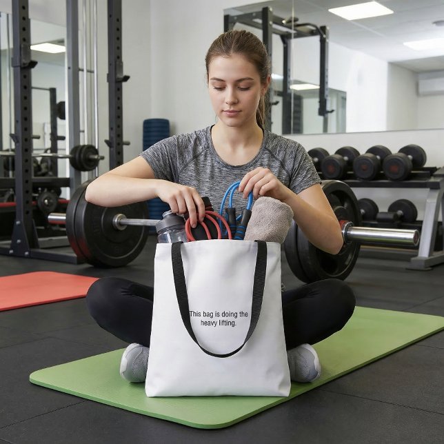 Typography funny  humor cute  fun  quote tote bag tasche (Von Creator hochgeladen)