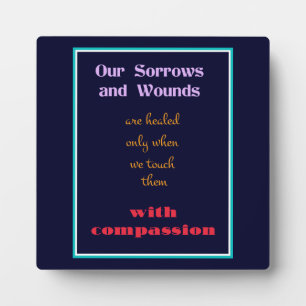 Typography - Inspirational Quote on Compassion Fotoplatte