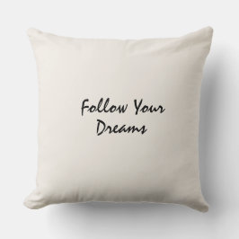  Typography motivated elegant  quote Kissen