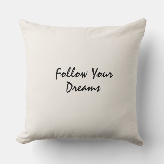  Typography motivated elegant  quote Kissen (Vorderseite)