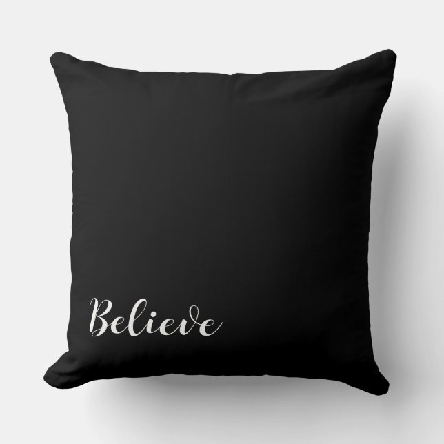  Typography quote motivational elegant  Kissen (Vorderseite)