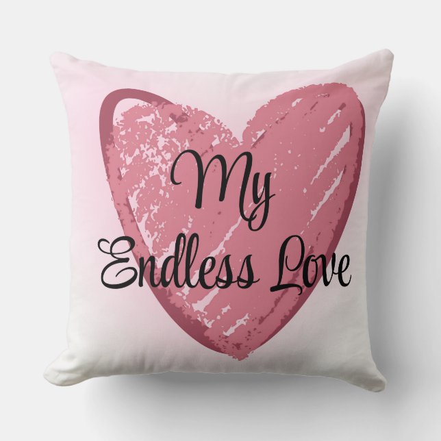 Typography  romantic elegant modern quote kissen (Vorderseite)