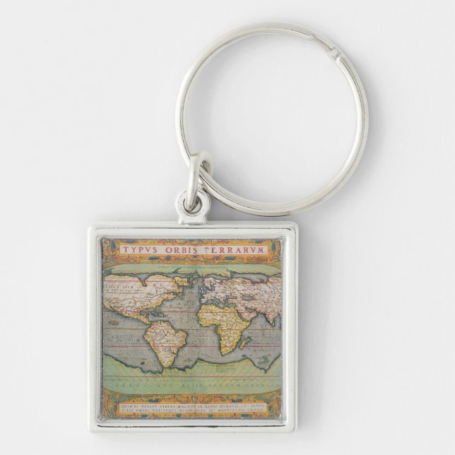 Typus Orbis Terrarum, Karte der Welt Schlüsselanhänger (Vorne)