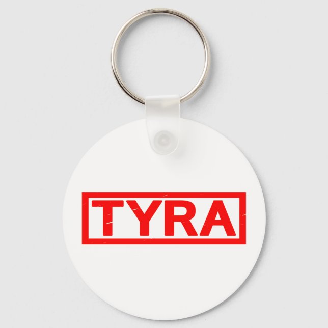 Tyra Briefmarke Schlüsselanhänger (Vorderseite)