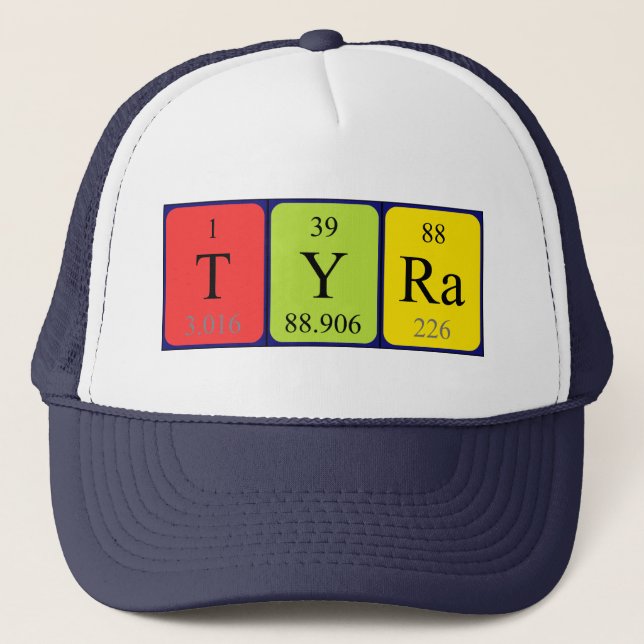 Tyra Periodenname Truckerkappe (Vorderseite)
