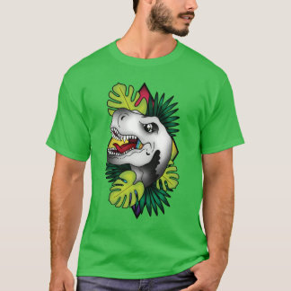 Tyranicorn Silber Dino - Grün T-Shirt