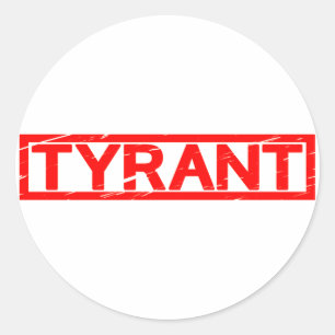 Tyrann-Briefmarke Runder Aufkleber