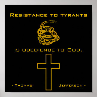 Tyrannen, Christlich Poster