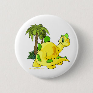 Tyrannian gelbes anstarrendes Chomby Button