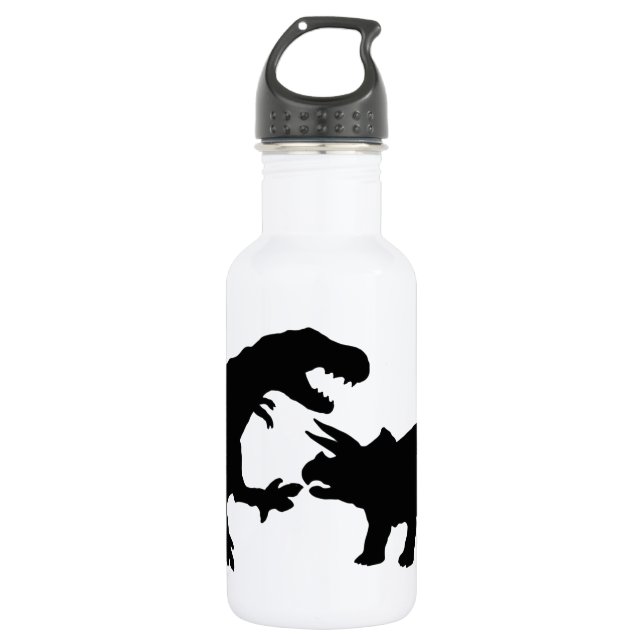 Tyrannosaur und Triceratops b Trinkflasche (Vorderseite)