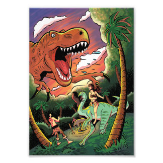 Tyrannosaurus attack fotodruck