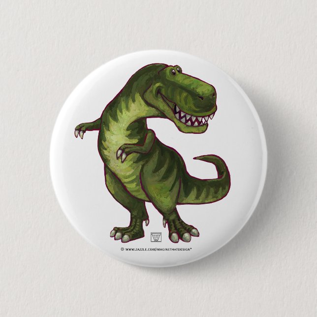 Tyrannosaurus Geschenke und Zubehör Button (Vorderseite)