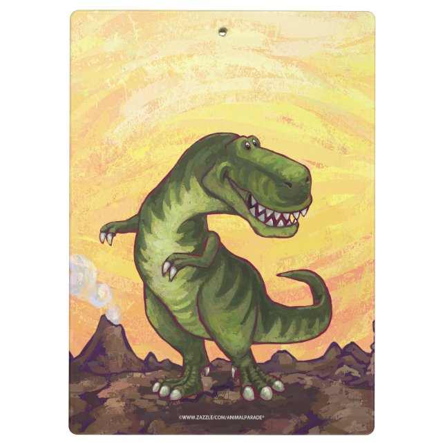 Tyrannosaurus Geschenke und Zubehör Klemmbrett (Rückseite)