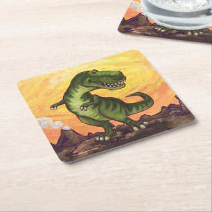 Tyrannosaurus-Geschenke & Zubehör Rechteckiger Pappuntersetzer