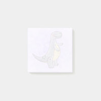 Tyrannosaurus gris mou Rex Dinosaur Toy Post-it N