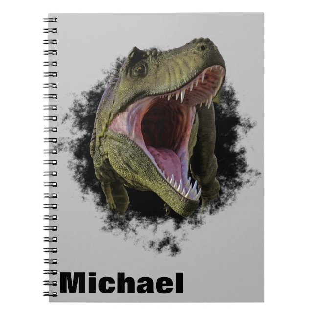 Tyrannosaurus Hole Personalisiert Dinosaurier Notizblock (Vorderseite)
