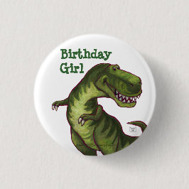 Tyrannosaurus-Party-Mitte Button