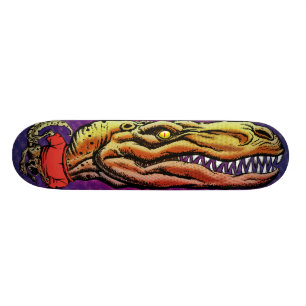 Tyrannosaurus-Plattform-Skateboard (goldene Skateboard
