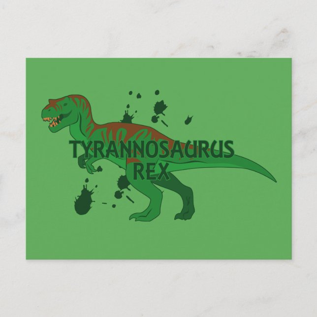 Tyrannosaurus Postkarte (Vorderseite)