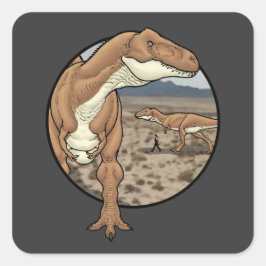 Tyrannosaurus Rex #2 Quadratischer Aufkleber