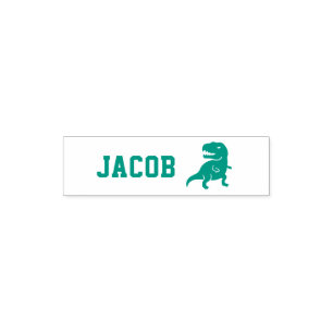 Tyrannosaurus Rex Dinosaur Silhouette Kinder Name Permastempel