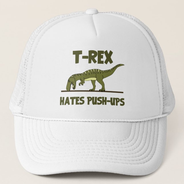 Tyrannosaurus Rex Dinosaurier, den Hasse drücken, Truckerkappe (Vorderseite)