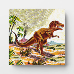 Tyrannosaurus Rex Dinosaurier Fotoplatte