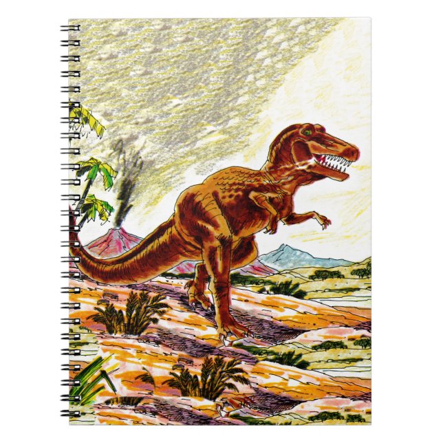 Tyrannosaurus Rex Dinosaurier Notizblock (Vorderseite)