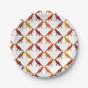 Tyrannosaurus Rex Dinosaurier-Papier-Teller Pappteller