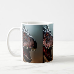 Tyrannosaurus Rex Face d'effroi, Café Mug